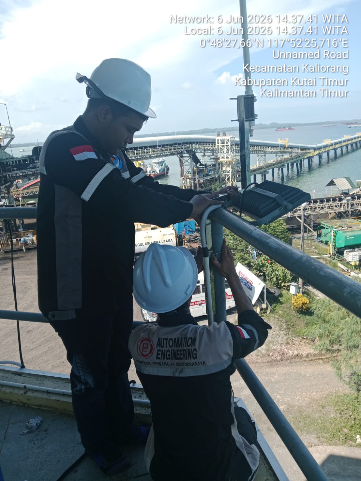 Pemasangan AIS – Kaliorang, Kutai Timur